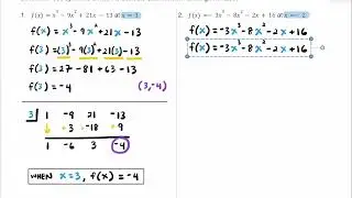 How to Use Synthetic Division to Evaluate a Function at a Given Value
