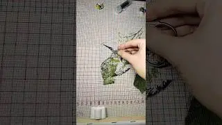 #яблочки от Наташи Ночки растут. пока выросли листья) #вышивка #выходные