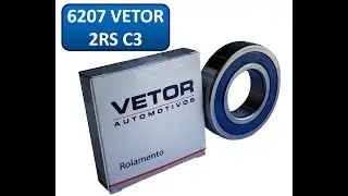 Rolamento 6207 VETOR (VTO) 2RS C3 - Vídeo Apresentação