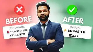 Why Excel is Slow & How to Fix It (Automatic vs Manual) Calculation