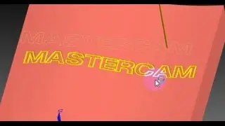 Mastercam Case Study: Engraving text on 3D surface using project 3d toolpath