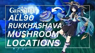 All 90 Rukkhashava Mushrooms Locations I Wanderer Collei Ascension Material IEfficient Farming Route