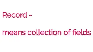 6/Record / data item / fields/ types of record/ data structures / computers/ BCA