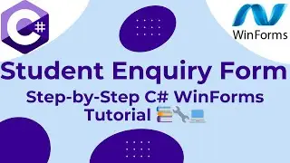 WinForms Tutorial: Create a Simple Enquiry Form with Labels, Text Boxes & Buttons Step-by-Step! 🖥️