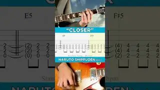 🎸Naruto Shippuden OP4 -『CLOSER』by Joe Inoue 🍃 #anime #guitar #naruto #shorts