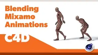 C4D Tutorial - Blend / Combine Two Mixamo Animations