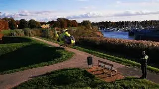 Lifeliner PH-ULP EC-135 taking off from gorinchem