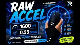 Valorant's Smoothest Raw Accel Settings (1600 DPI + 0.25 Sens) 