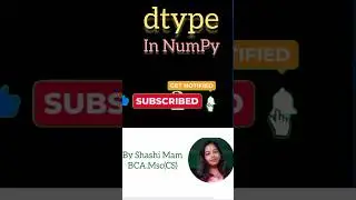 what is dtype in Numpy|| what is dtype in python|| dtype command