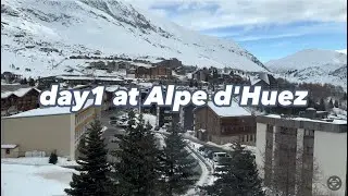 happy travel vlog | France | Day 1 at Alpe d’Huez | Skiing