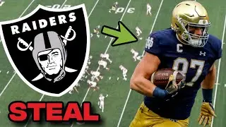 FILM STUDY: The Las Vegas Raiders STEAL The BEST TE In The NFL Draft