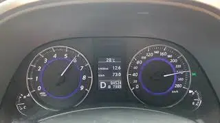 Infiniti FX37 max speed / максимальная скорость