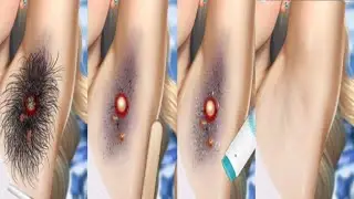 ASMR armpit hair removal animation