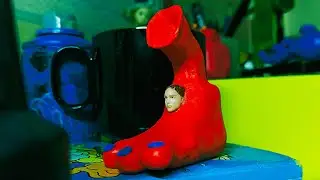 stop motion clay transform