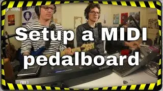 MIDI pedalboard configuration to drive your guitar software on a computer