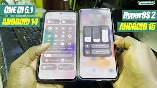 XIAOMI HyperOS 2 Android 15 Vs SAMSUNG ONE UI 6.1 Android 14 | Redmi Note 13 Pro+ 5G Vs Galaxy A55