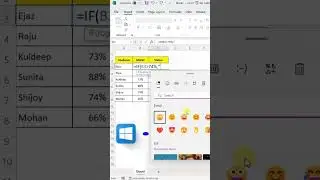 how to use if function with emoji #excel #exceltutorial #exceltips #exceltricks