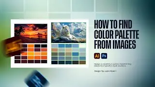 How to Find Color Palettes from Any Image | Photoshop & Illustrator Tutorial