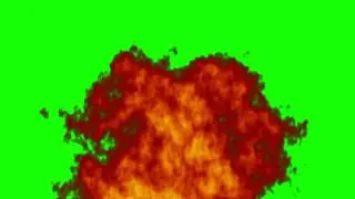 Fire Green Screen 01 / Free Stock Footage (1080p)