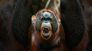 How Strong Are Orangutans Compared To Humans? #orangutan #apes #wildlife