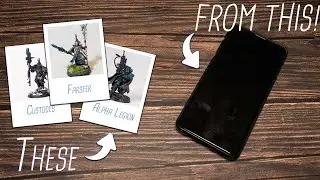How to take GREAT Photos of your miniatures using only your Mobile Phone....