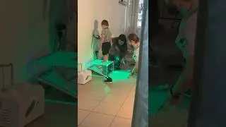 Смотрим стопы на подоскопе малышу. Сочи 