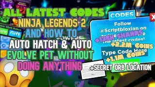 All Codes For Ninja Legends 2 | Auto Hatch & Auto Evolve Without Doing Anything | Ninja Legends 2