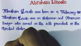 biography of Abraham Lincoln// Essay on Abraham Lincoln// Abraham Lincoln biography//Infinitealpha//
