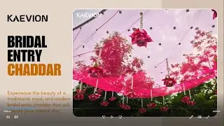 Flower Bridal Entry Chaddar Magenta #wedding #top #viral #viralvideo #bridalentryideas