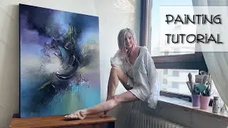 9 TIPS FOR BEGINNER ARTISTS | Abstract Acrylic Painting Tutorial