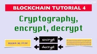 Blockchain tutorial 4: Cryptography, encrypt, decrypt