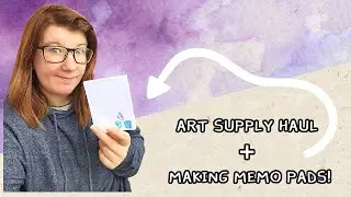 Studio Vlog | Art Supply Haul | Making Memo Pads