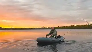 Fishing in Karelia. What you catch is what you eat. Two nights in the taiga. Excellent fishing on...