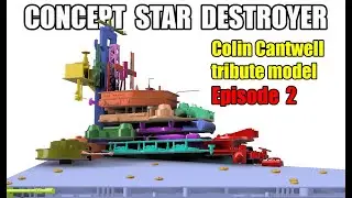 Colin Cantwell STAR DESTROYER concept model - 3D print VIDEO 2 OF 3