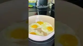 Easy Vegetable Soup with Tofu and Egg #shorts  #cookingvideo  #howto  #chinesefood  #tofu #soup