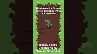 Pixel art plant for the farming system - Devlog
