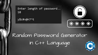 Random Password Generator in cpp language || Cpp language