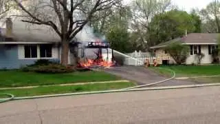 House fire in apple valley