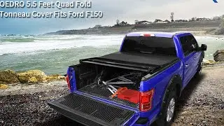 How To Install Tonneau Cover? | OEDRO Quad Fold Soft Bed Covers for 2009-2014 Ford F-150