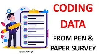 Coding Quantitative Data from Pen and Paper Survey