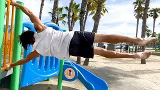 How To Human Flag- Flag Pole Hold Progressions Calisthenics Tutorial