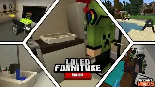 Loled Furniture Addon for Minecraft PE/Bedrock/MCPE/Xbox