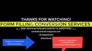Forma data conversion Auto typing software for form filling