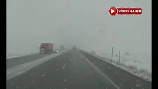 Yollarda Kar Yağışı Sürücüleri Zorladı