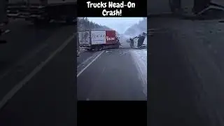Russian Dash Cam Car Crash Compilation for 2021 - Trucks Head-On  Crash!