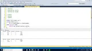 How to create a merge statement in SQL server manager