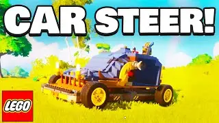 How to Make CAR with STEERING In LEGO Fortnite!