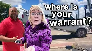 Entitled Karen vs. Tow Truck Driver...  (INSTANT KARMA!)