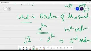 Surds - intro , order , arrange into ascending or descending