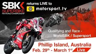 WorldSBK returns LIVE to Motorsport.tv!
